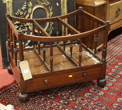 Lot 1381 - An early Victorian mahogany three-division...