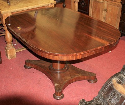 Lot 1391 - An early Victorian mahogany round cornered...