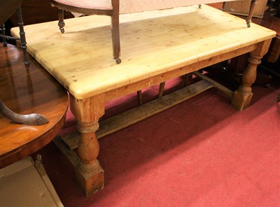 Lot 1394 - A contemporary pine round cornered farmhouse...