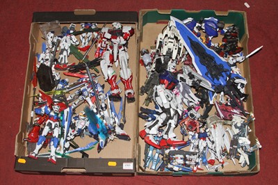 Lot 1503 - Two boxes of Bandai plastic action figures etc