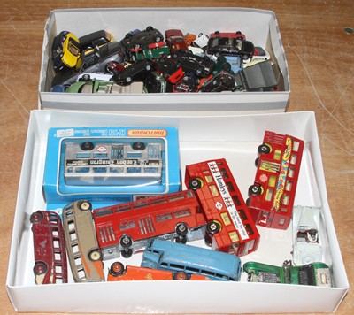 Lot 1532 - Two boxes of mixed diecast to include Dinky...