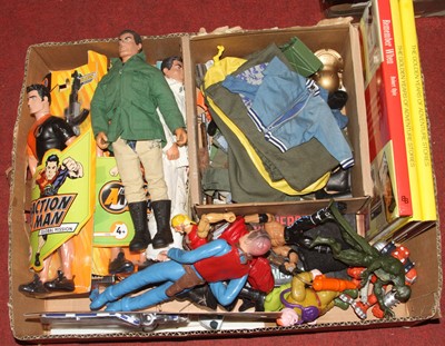 Lot 1554 - A box containing mixed Action Man figures,...