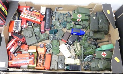 Lot 1570 - A box of mixed diecast to include Dinky...
