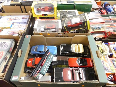 Lot 1596 - Two boxes of modern issue diecast, to include...