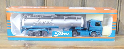 Lot 1599 - A boxed Techno Scania lorry