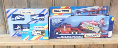 Lot 1603 - A boxed Matchbox K112 Firespotter plane...