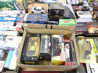 Lot 1606 - Two boxes of mixed modern issue diecast, to...