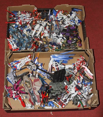Lot 1504 - Two boxes of Bandai plastic action figures and...