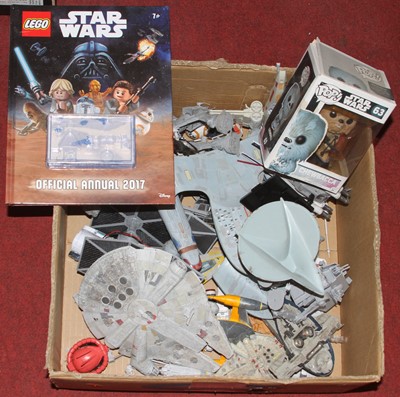 Lot 1506 - Two boxes of Star wars and Star trek space...