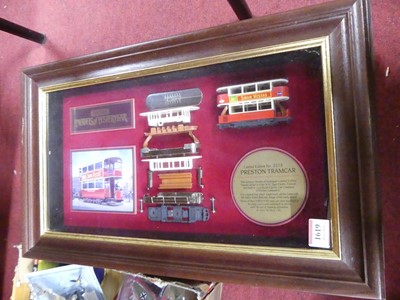Lot 1619 - Models of Yesteryear, three wall displays of...