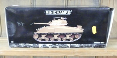 Lot 1641 - A Minichamps Sherman M4A3 1:35 scale model