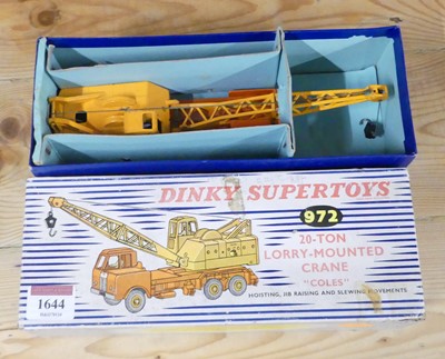Lot 1644 - A Dinky Supertoys 972 20-ton lorry mounted crane