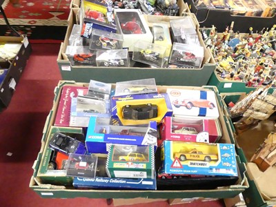 Lot 1648 - Two boxes of modern issue diecast toys, to...