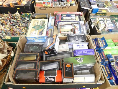 Lot 1650 - Two boxes of modern issue diecast toys, to...