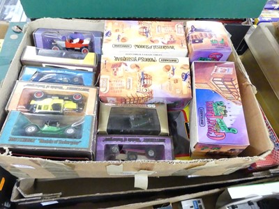 Lot 1657 - Two boxes of modern issue diecast toys, to...