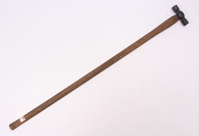 Lot 143 - A railway interest long hammer, cast iron...