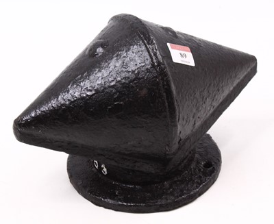 Lot 89 - A Midland Railway cast iron No. 4703 torpedo...