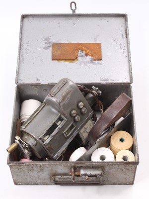 Lot 155 - A tin cased bus or tram conductor's ticket...
