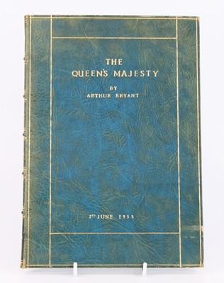 Lot 1014 - Bryant, Arthur: The Queen's Majesty, 2nd June...