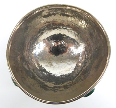 Lot 87 - A late Arts & Crafts silver footed sugar bowl,...