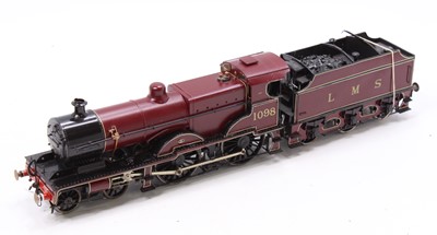 Lot 214 - Kit built 4-4-0 loco & 6-wheeled tender LMS...