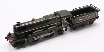 Lot 221 - 1928-9 Hornby No.3C, clockwork, 4-4-2 loco & 6-...