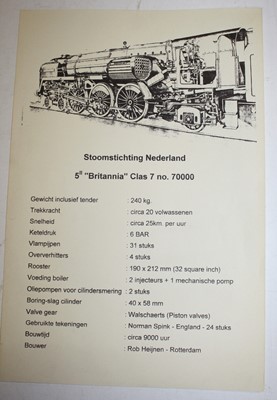 Lot 70 - 5-inch gauge well-engineered Class 7 Britannia...