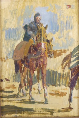Lot 243 - Tom Coates (1941-2023) - Kentucky Rider, oil...
