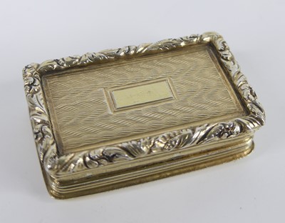 Lot 1161 - A George IV silver-gilt vinaigrette...