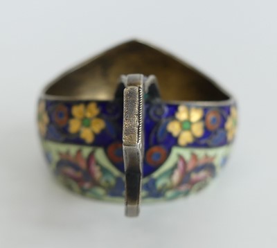 Lot 1215 - An early 20th century Russian silver-gilt and...