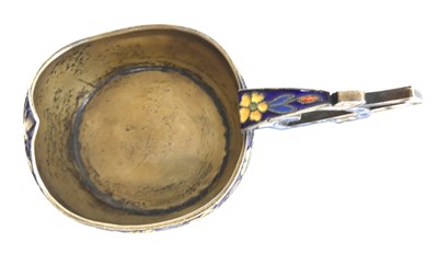 Lot 1215 - An early 20th century Russian silver-gilt and...