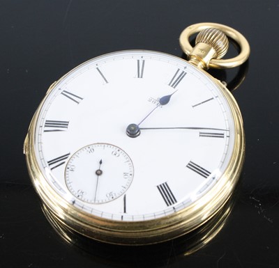 Lot 1326 - A Victorian 18ct gold cased gent's pocket...