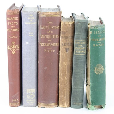 Lot 1020 - Freemasonry, a collection of volumes to...