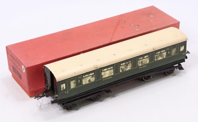 Lot 184 - 1937-41 Hornby No.2 all/3rd, corridor coach,...