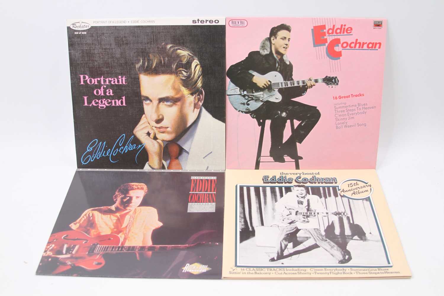 Lot 588 - Eddie Cochran, a collection of seven 12” LPs...