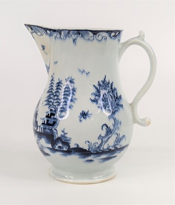 Lot 1096 - A Lowestoft porcelain milk jug, circa 1780,...