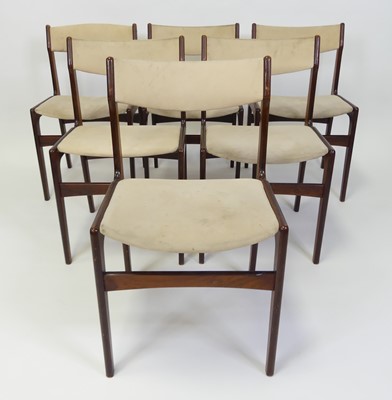 Lot 330 - A set of six 1960s Danish rosewood barback...