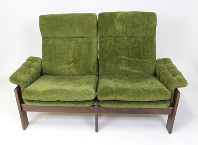 Lot 366 - Skippers Furniture - a 1970s hardwood framed...