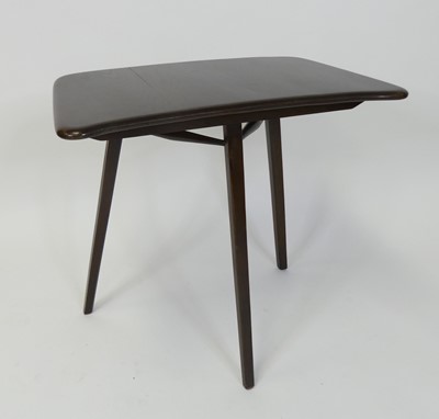 Lot 322 - An Ercol dark elm table extender or occasional...