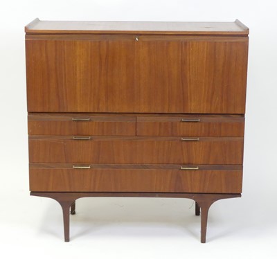Lot 363 - A 1960s British teak side cupboard, the...