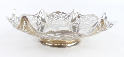 Lot 85 - An Art Deco silver bonbon dish, of shaped...