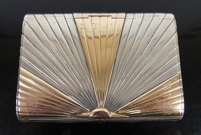 Lot 89 - A probably Russian Art Deco silver and...