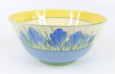 Lot 29 - A 1930s Clarice Cliff Blue Crocus pattern...