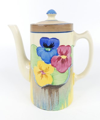 Lot 36 - A 1930s Clarice Cliff Delicia Pansies pattern...