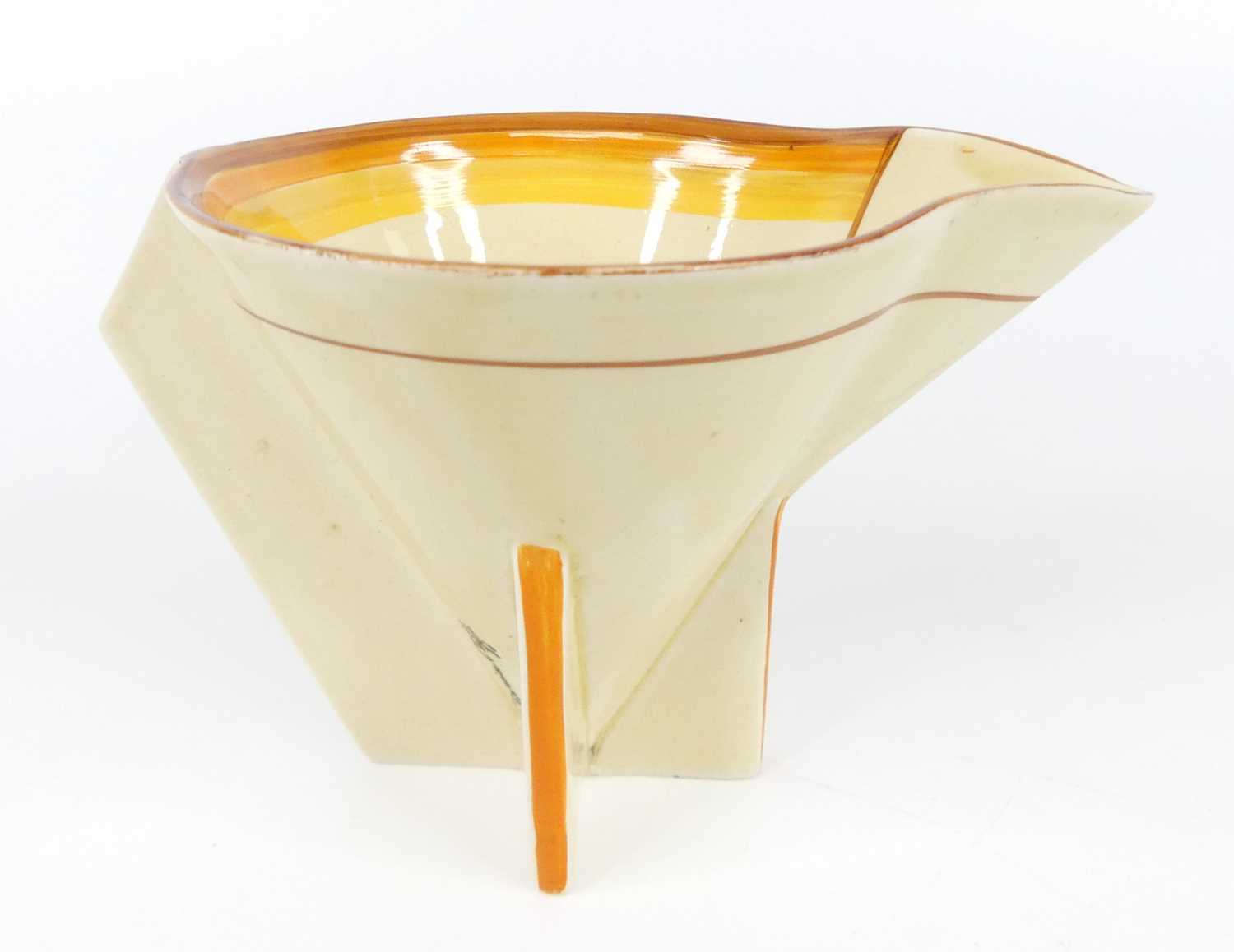 Lot 19 - A 1930s Clarice Cliff banded Bizarre conical...