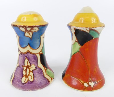 Lot 34 - A pair of 1930s Clarice Cliff Gardinia (Red)...