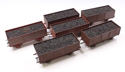 Lot 160 - Gauge 1. Set of six scratch built long...
