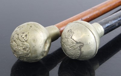 Lot 3175 - A 20th century swagger stick, having an ebony...