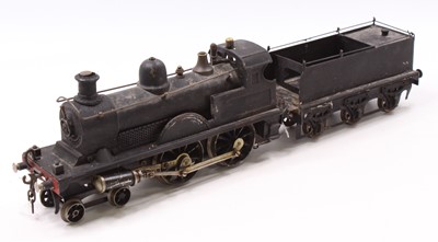 Lot 103 - Bing live steam 4-4-0 loco & tender, unlined...