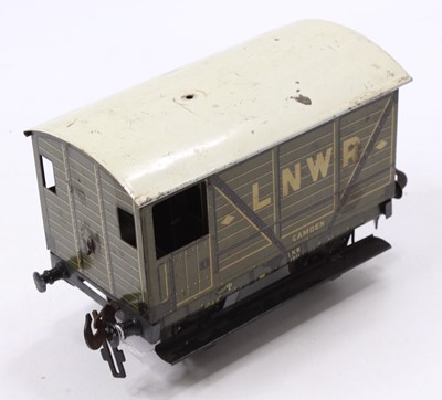 Lot 115 - Gauge 1 Bassett-Lowke tinplate goods brake van,...